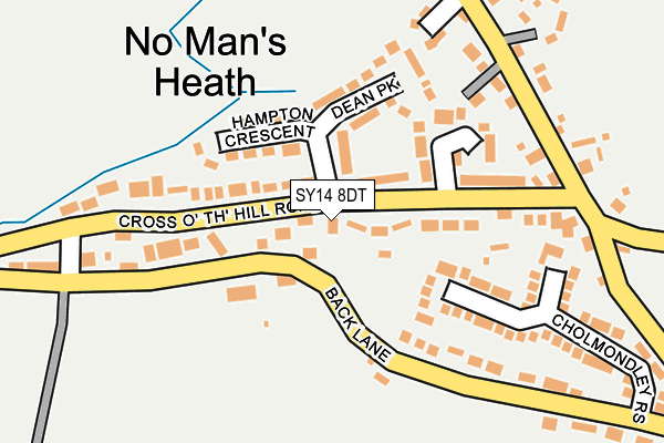 SY14 8DT map - OS OpenMap – Local (Ordnance Survey)