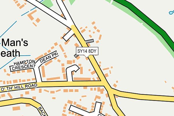 SY14 8DY map - OS OpenMap – Local (Ordnance Survey)