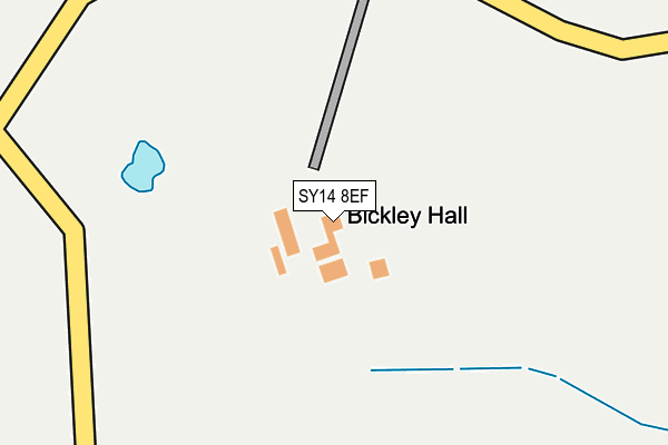 SY14 8EF map - OS OpenMap – Local (Ordnance Survey)