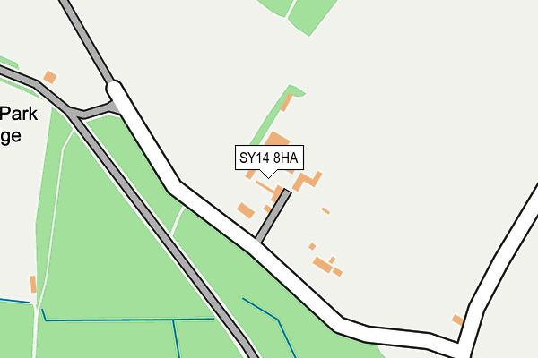 SY14 8HA map - OS OpenMap – Local (Ordnance Survey)