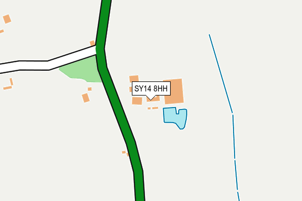 SY14 8HH map - OS OpenMap – Local (Ordnance Survey)