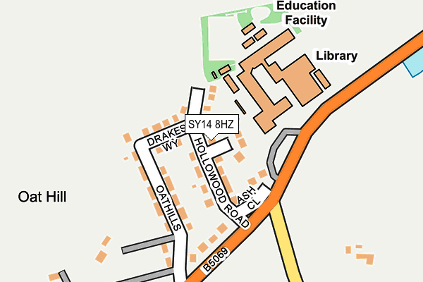 SY14 8HZ map - OS OpenMap – Local (Ordnance Survey)