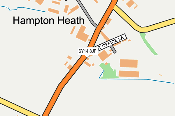 SY14 8JF map - OS OpenMap – Local (Ordnance Survey)