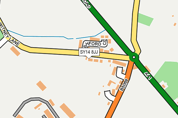 SY14 8JJ map - OS OpenMap – Local (Ordnance Survey)