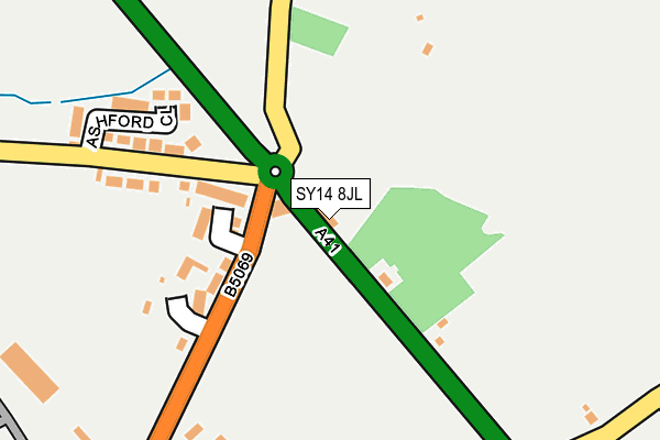 SY14 8JL map - OS OpenMap – Local (Ordnance Survey)