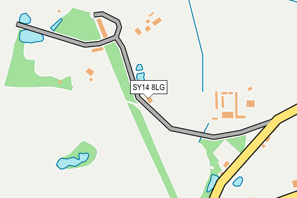 SY14 8LG map - OS OpenMap – Local (Ordnance Survey)