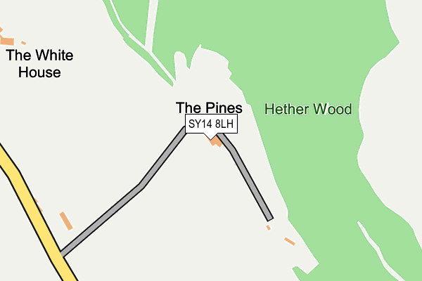 SY14 8LH map - OS OpenMap – Local (Ordnance Survey)
