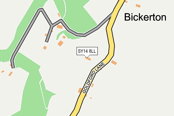 SY14 8LL map - OS OpenMap – Local (Ordnance Survey)