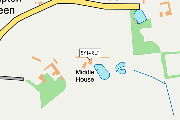 SY14 8LT map - OS OpenMap – Local (Ordnance Survey)