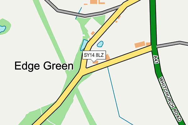 SY14 8LZ map - OS OpenMap – Local (Ordnance Survey)