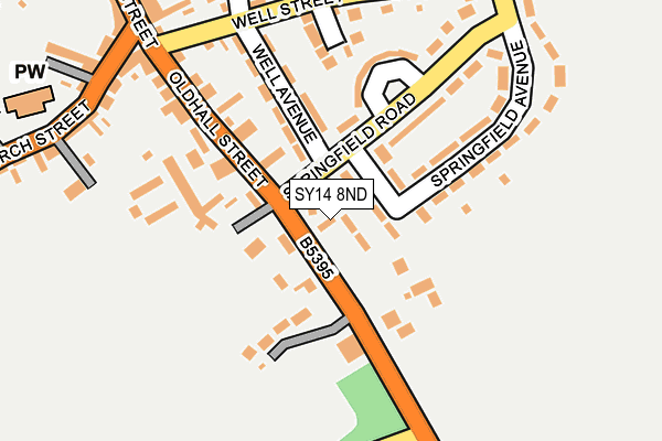 SY14 8ND map - OS OpenMap – Local (Ordnance Survey)