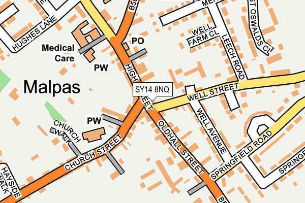 SY14 8NQ map - OS OpenMap – Local (Ordnance Survey)
