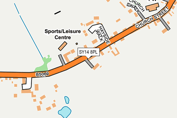 SY14 8PL map - OS OpenMap – Local (Ordnance Survey)