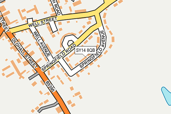 SY14 8QB map - OS OpenMap – Local (Ordnance Survey)