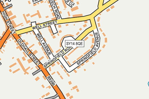 SY14 8QE map - OS OpenMap – Local (Ordnance Survey)