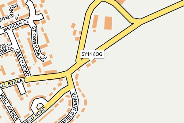 SY14 8QG map - OS OpenMap – Local (Ordnance Survey)