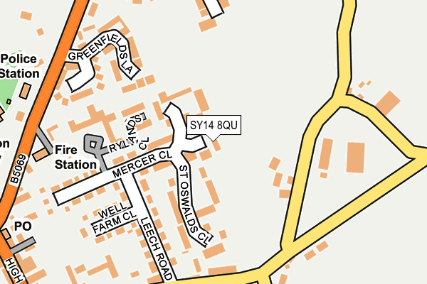 SY14 8QU map - OS OpenMap – Local (Ordnance Survey)