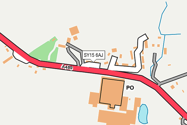 SY15 6AJ map - OS OpenMap – Local (Ordnance Survey)