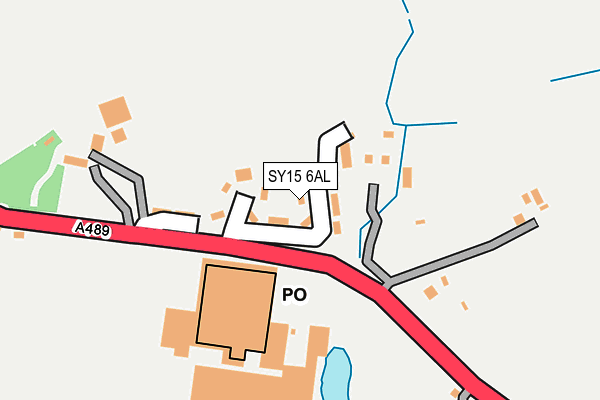 SY15 6AL map - OS OpenMap – Local (Ordnance Survey)