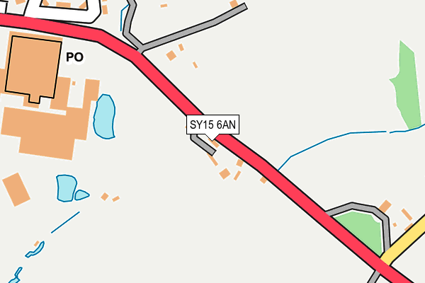 SY15 6AN map - OS OpenMap – Local (Ordnance Survey)