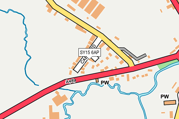 SY15 6AP map - OS OpenMap – Local (Ordnance Survey)