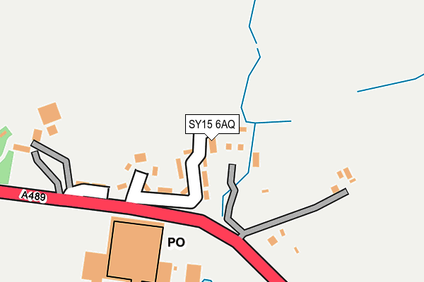 SY15 6AQ map - OS OpenMap – Local (Ordnance Survey)