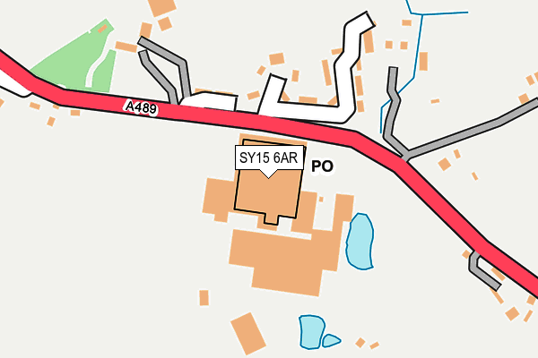 SY15 6AR map - OS OpenMap – Local (Ordnance Survey)
