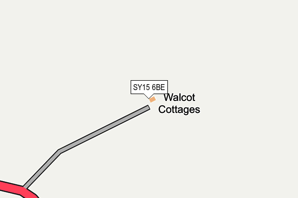 SY15 6BE map - OS OpenMap – Local (Ordnance Survey)