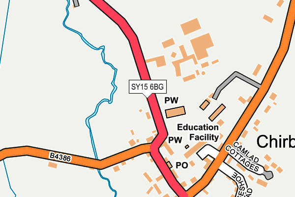 SY15 6BG map - OS OpenMap – Local (Ordnance Survey)