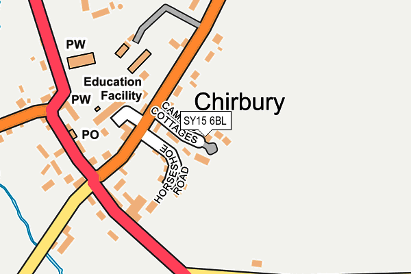 SY15 6BL map - OS OpenMap – Local (Ordnance Survey)