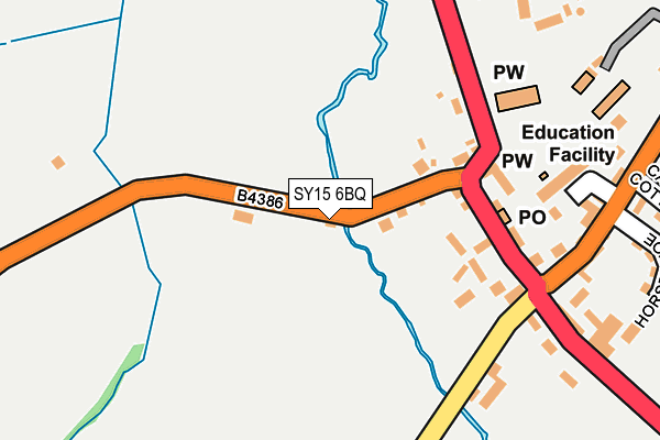 SY15 6BQ map - OS OpenMap – Local (Ordnance Survey)