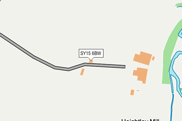 SY15 6BW map - OS OpenMap – Local (Ordnance Survey)