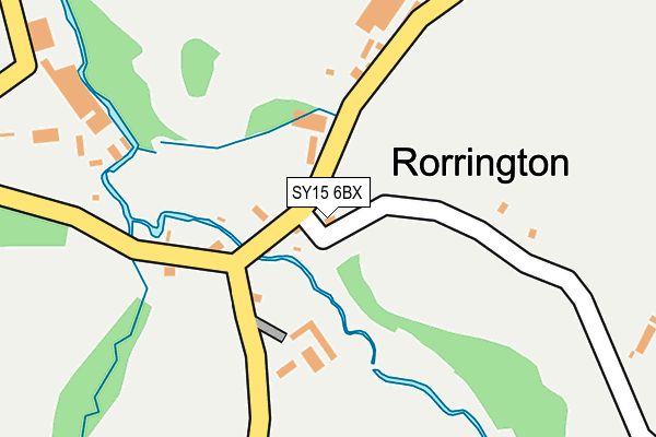 SY15 6BX map - OS OpenMap – Local (Ordnance Survey)