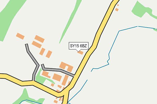 SY15 6BZ map - OS OpenMap – Local (Ordnance Survey)