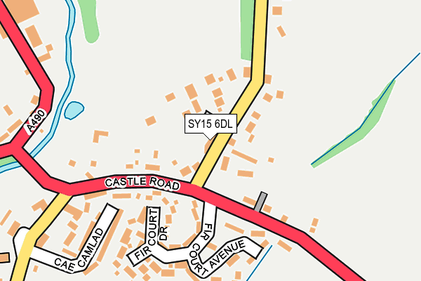 SY15 6DL map - OS OpenMap – Local (Ordnance Survey)