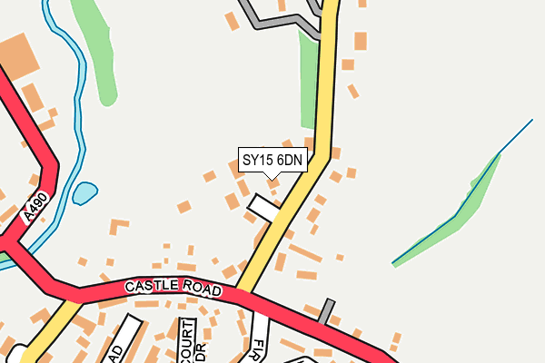 SY15 6DN map - OS OpenMap – Local (Ordnance Survey)