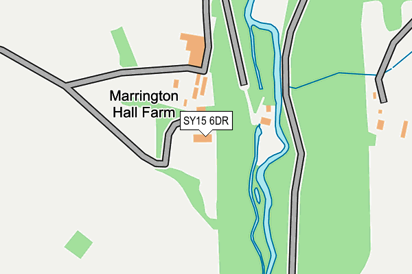 SY15 6DR map - OS OpenMap – Local (Ordnance Survey)