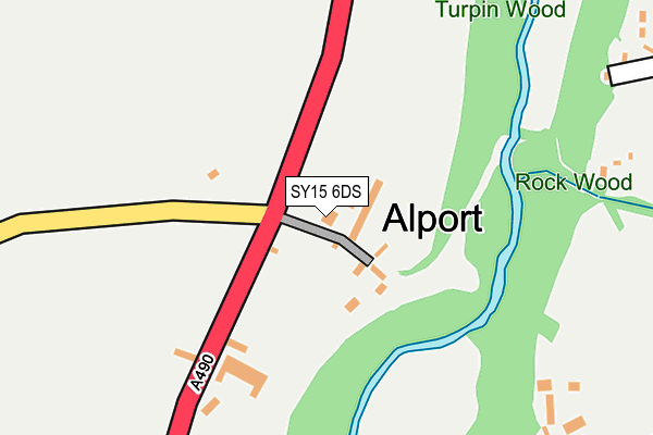 SY15 6DS map - OS OpenMap – Local (Ordnance Survey)