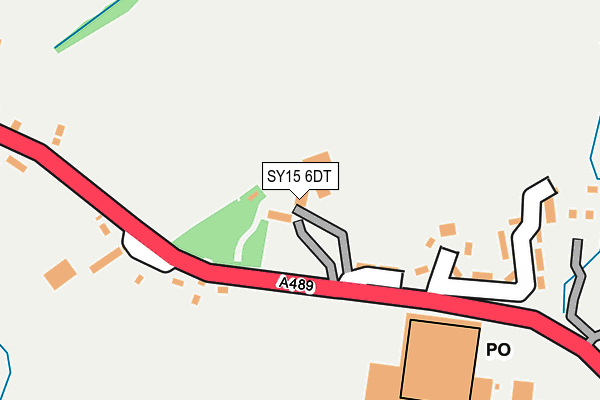 SY15 6DT map - OS OpenMap – Local (Ordnance Survey)