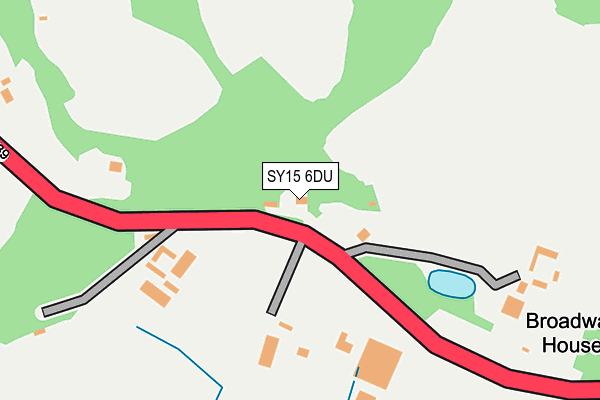 SY15 6DU map - OS OpenMap – Local (Ordnance Survey)