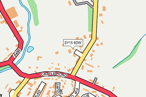 SY15 6DW map - OS OpenMap – Local (Ordnance Survey)