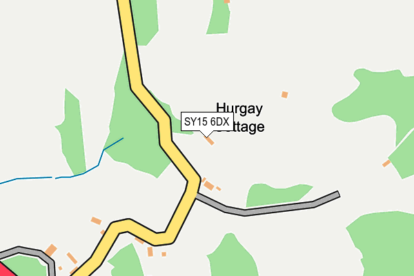 SY15 6DX map - OS OpenMap – Local (Ordnance Survey)