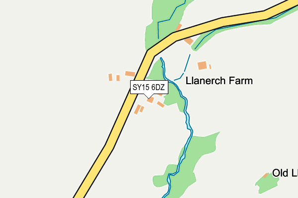 SY15 6DZ map - OS OpenMap – Local (Ordnance Survey)
