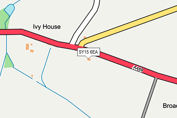 SY15 6EA map - OS OpenMap – Local (Ordnance Survey)