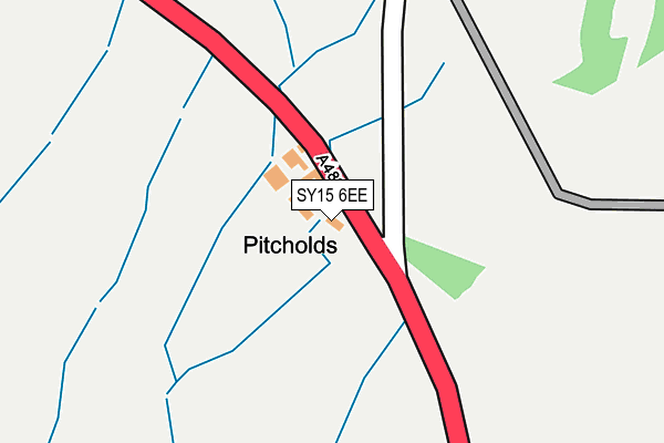 SY15 6EE map - OS OpenMap – Local (Ordnance Survey)