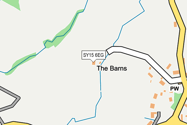 SY15 6EG map - OS OpenMap – Local (Ordnance Survey)