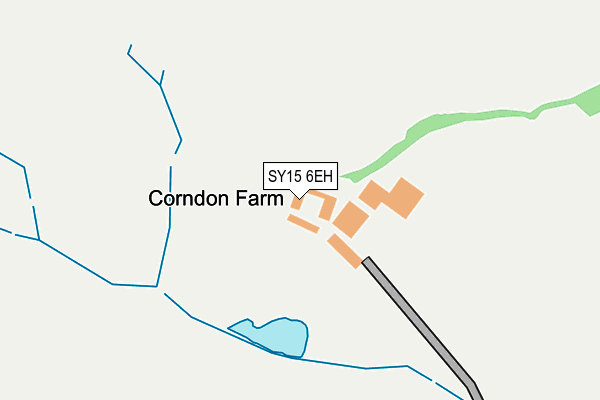 SY15 6EH map - OS OpenMap – Local (Ordnance Survey)