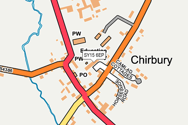 SY15 6EP map - OS OpenMap – Local (Ordnance Survey)