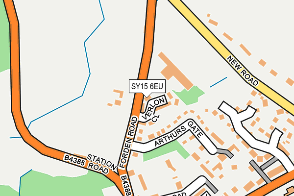 SY15 6EU map - OS OpenMap – Local (Ordnance Survey)