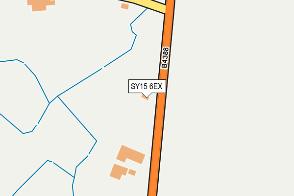 SY15 6EX map - OS OpenMap – Local (Ordnance Survey)